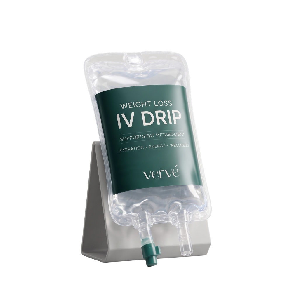 Vervé Wellness Weight Loss IV Drip in a wellness suite